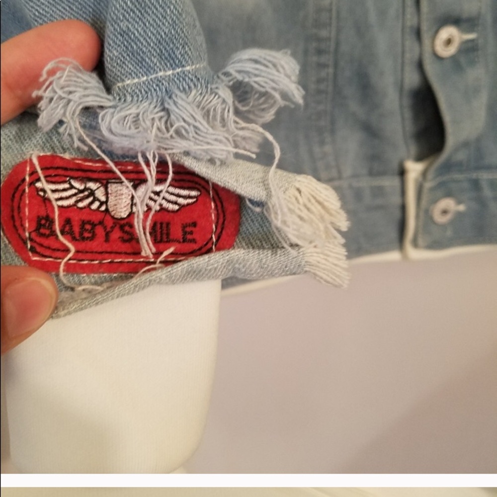 Jeans Distressed Design Jean Jacket